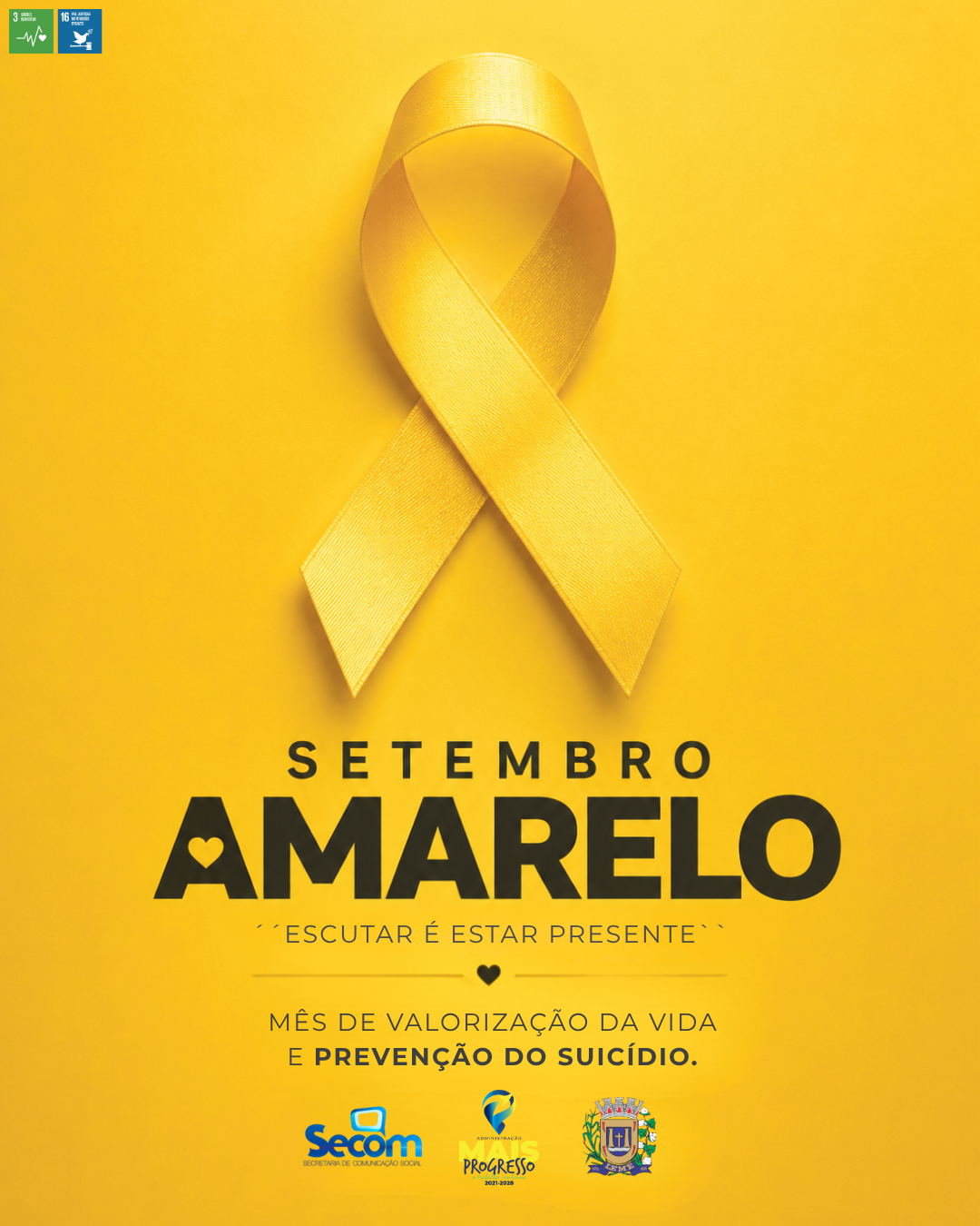 Setembro Amarelo 2026 reforça a importância da escuta, do acolhimento e da busca por ajuda